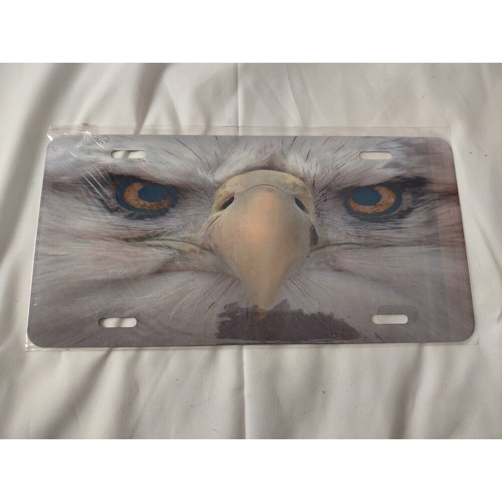 Truck And Car Vanity plate Decorative Bald Eagle Metal
